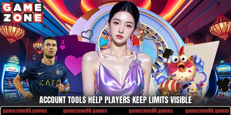 Account tools help players keep limits visible Account tools help players keep limits visible