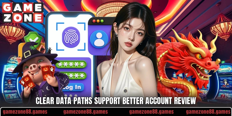 Clear data paths support better account review