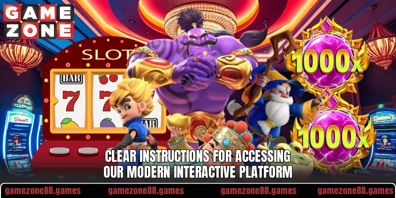 Clear instructions for accessing our modern interactive platform