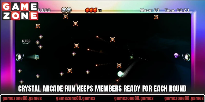 Crystal Arcade Run keeps members ready for each round Crystal Arcade Run keeps members ready for each round
