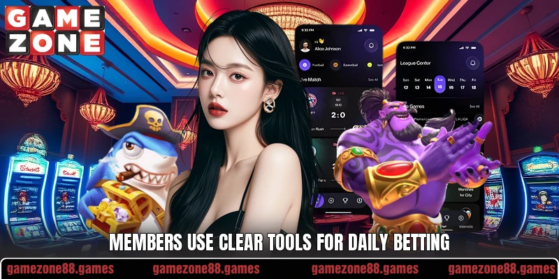 Members use clear tools for daily betting