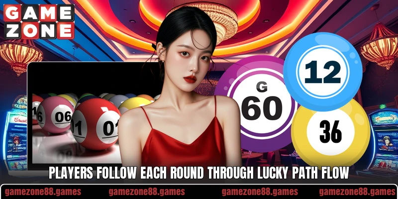 Players follow each round through Lucky Path Flow Players follow each round through Lucky Path Flow
