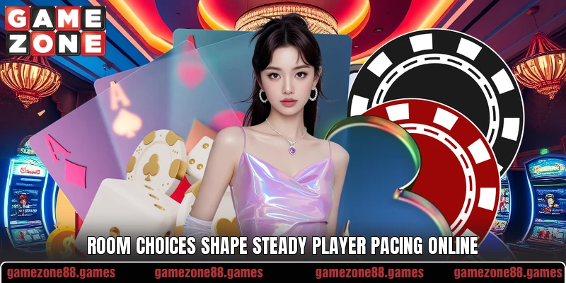 Room choices shape steady player pacing online Room choices shape steady player pacing online