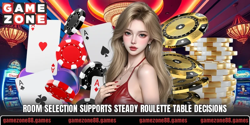 Room selection supports steady roulette table decisions Room selection supports steady roulette table decisions