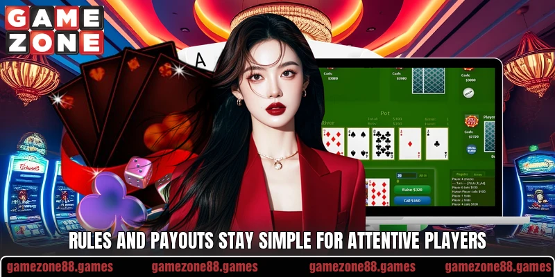 Rules and payouts stay simple for attentive players Rules and payouts stay simple for attentive players