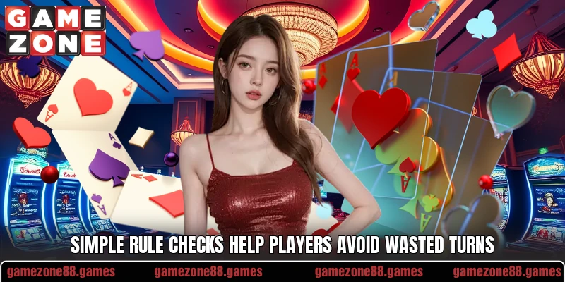 Simple rule checks help players avoid wasted turns