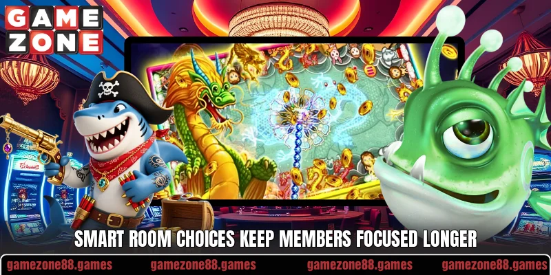 Smart room choices keep members focused longer
